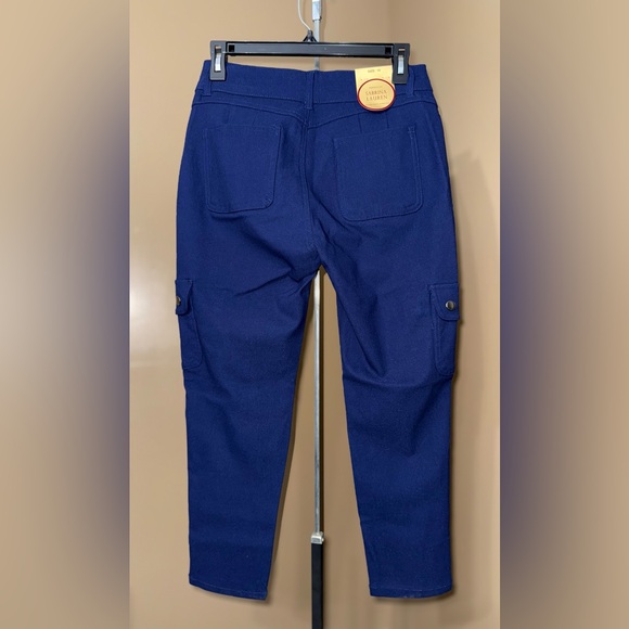 NWT SABRINE LAUREN Blue Pants. Size 10. - Picture 2 of 5